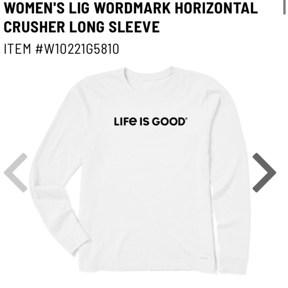 Life Is Good Logo Tee
